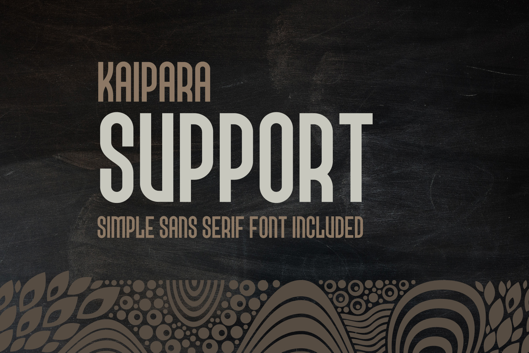 Ejemplo de fuente Kaipara support